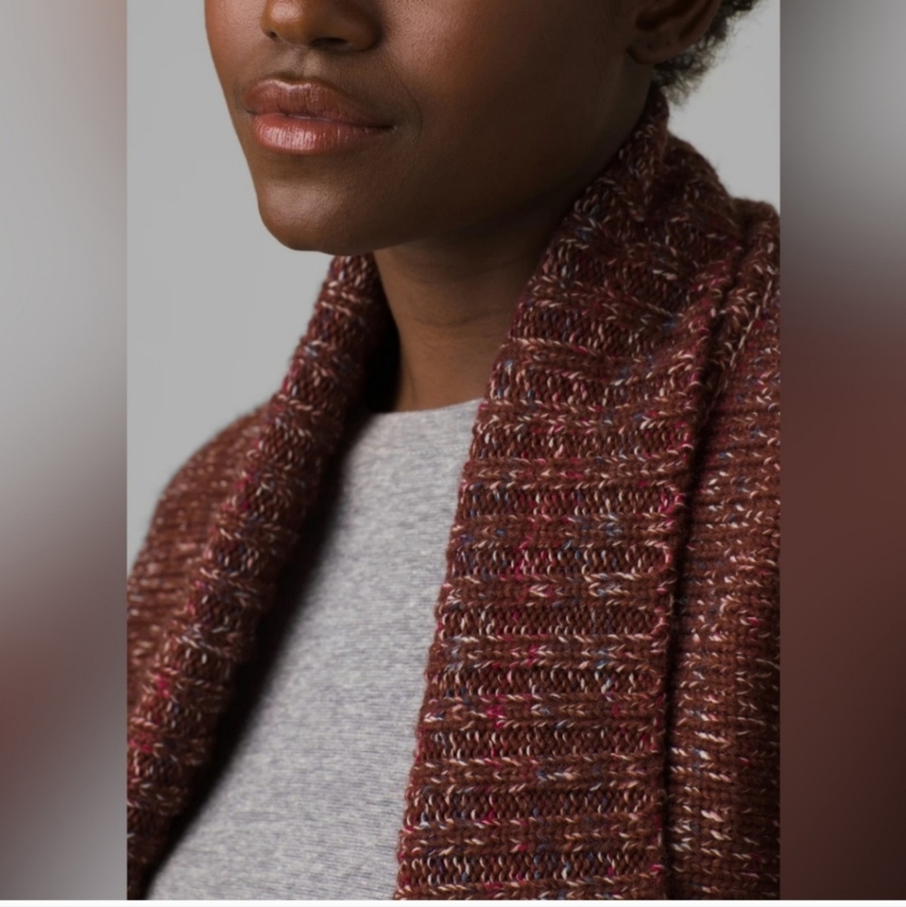 NWT Prana Ridge Run Duster Cardigan Wool Blend Sweater Clove Wine XL - Picture 4 of 8
